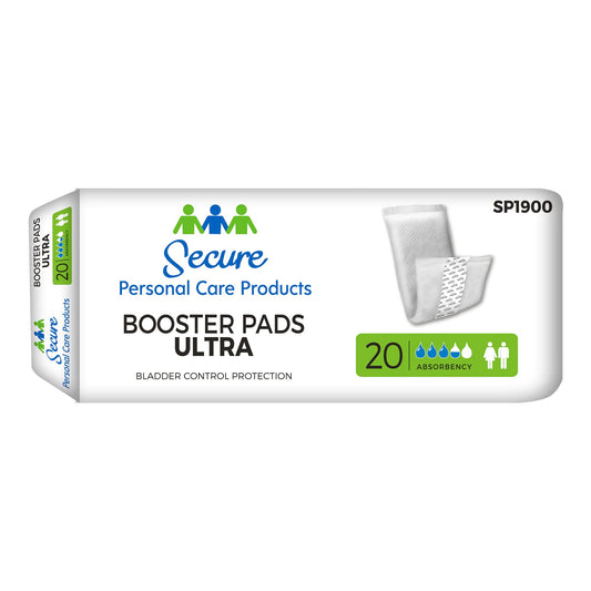 PAD, INCONT SECURE ULTRA BOOSTER (20/BG 9BG/CS)