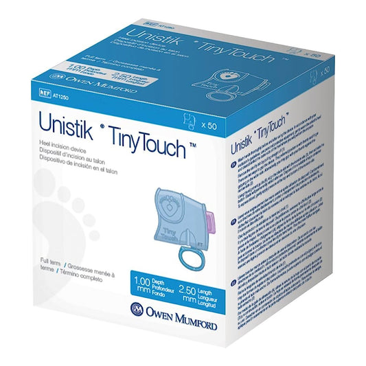 DEVICE, UNISTIK TINY TOUCH FULL TERM 1.00MM X 2.00MM (50/BX)