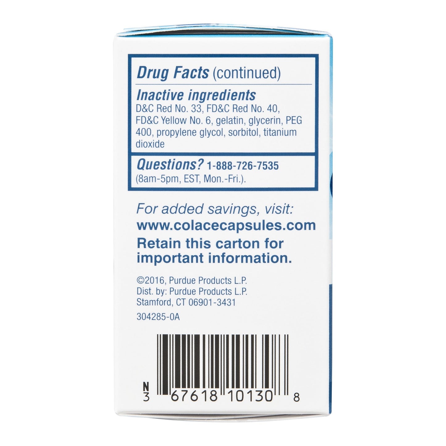 COLACE, CAP 100MG (30/BX)