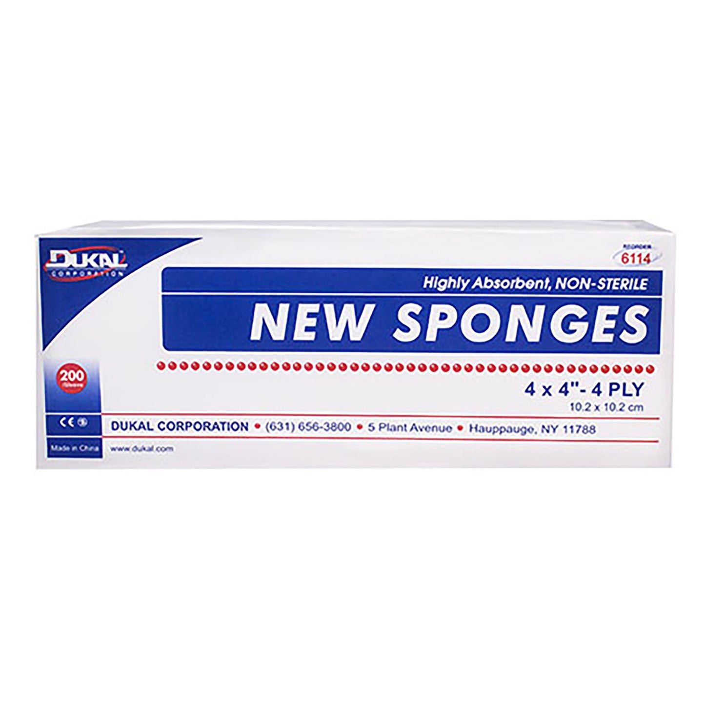 SPONGE, GAUZE 4PLY 4X4 (200/BG10BG/CS)