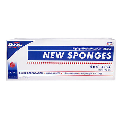 SPONGE, GAUZE 4PLY 4X4 (200/BG10BG/CS)