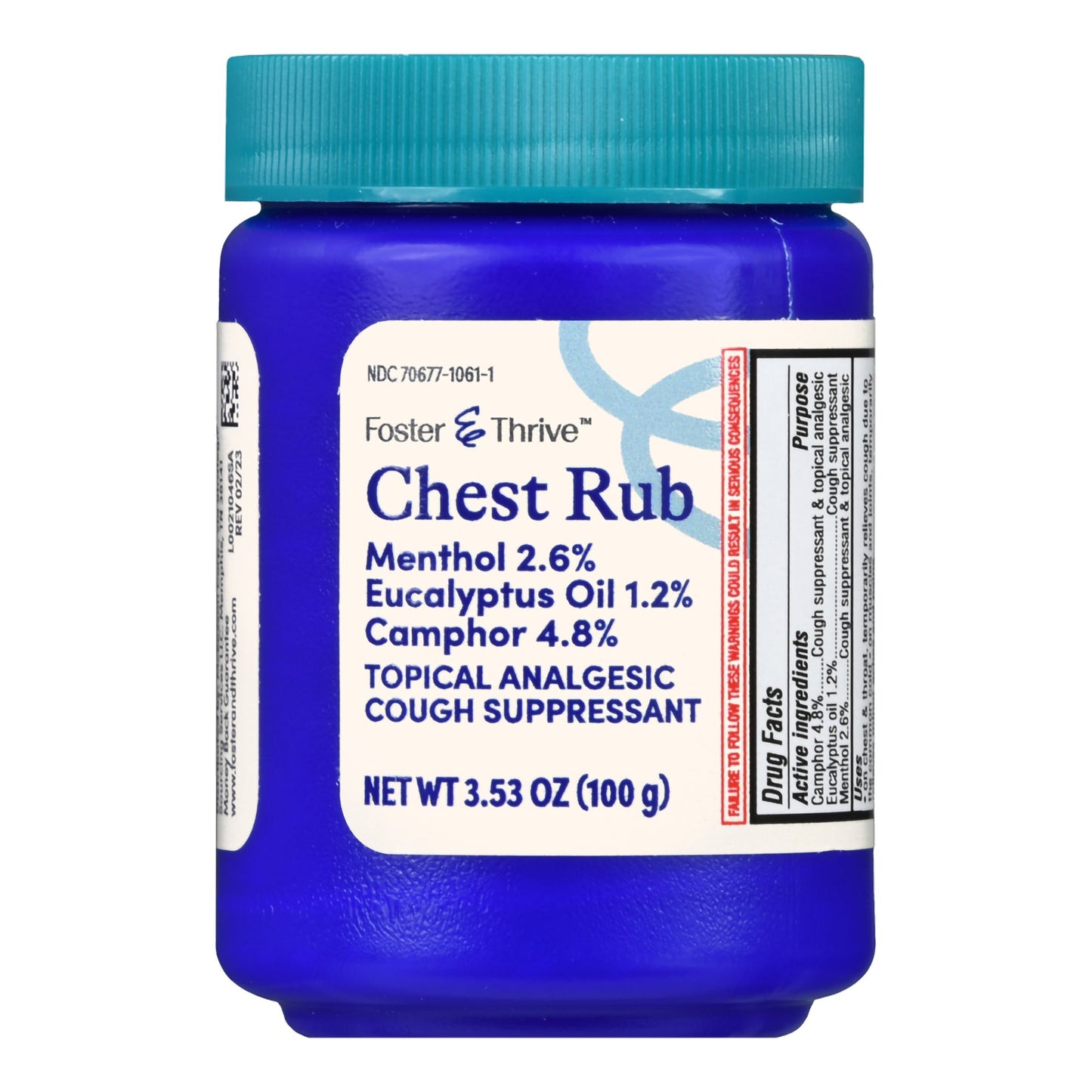 CHEST RUB, OINT FT MEDICATED 3.5OZ