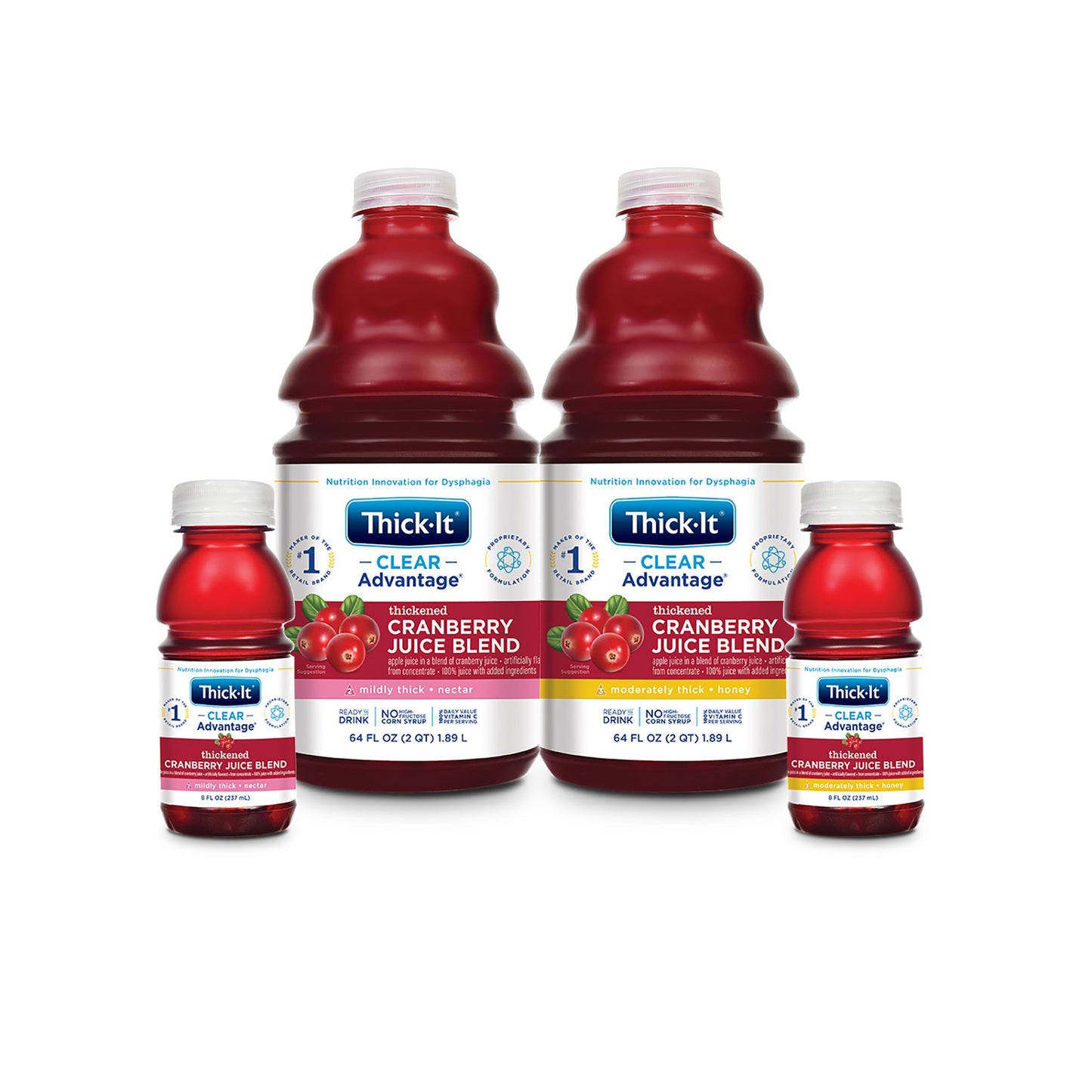 THICK-IT, CLEAR ADV CRANBERRY MODERATE/HONEY 8OZ (24/CS)