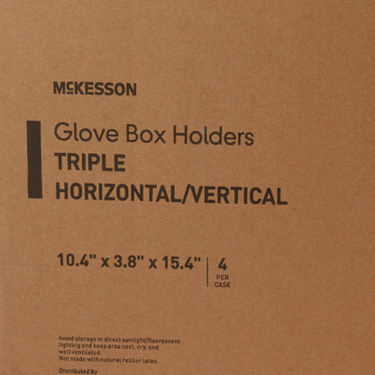 HOLDER, GLOVE BOX TRIPLE CLR PLAS LF (4/CS)