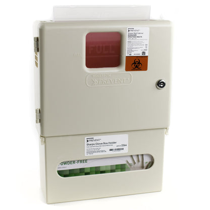 CABINET, SHARPS W/GLOVE HOLDER