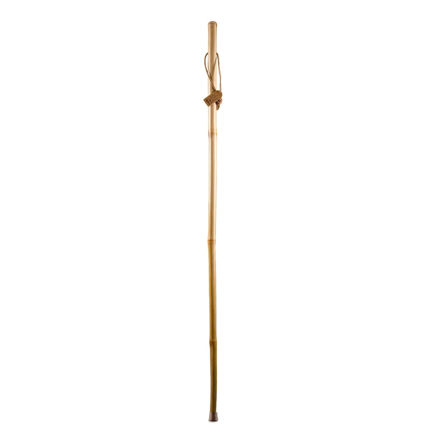 STICK, WALKING WOOD BRAZOS 55 FREE FORM IRON BAMBOO NAT 55"