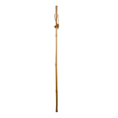 STICK, WALKING WOOD BRAZOS 55 FREE FORM IRON BAMBOO NAT 55"
