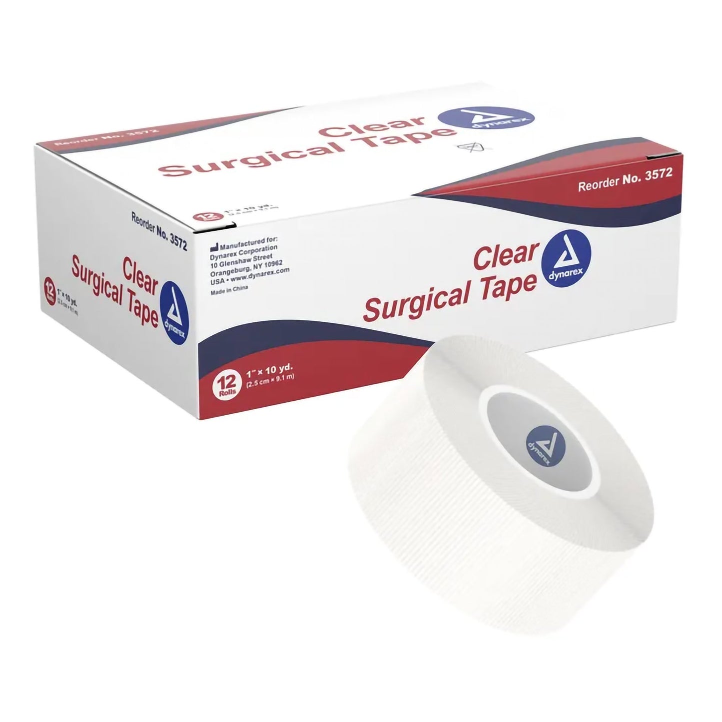 TAPE, SURG TRANSPARENT 1"X10' (12/BX 12BX/CS)