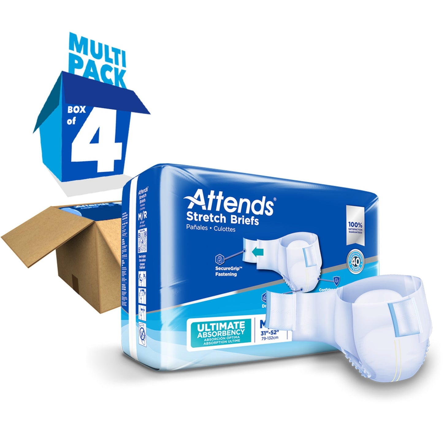 BRIEF, STRETCH MED/REG (24/BG 4BG/CS)