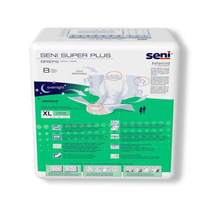 BRIEF, INCONT SENI SUPER PLUS XLG 55"-67" (8/PK 4PK/CS)