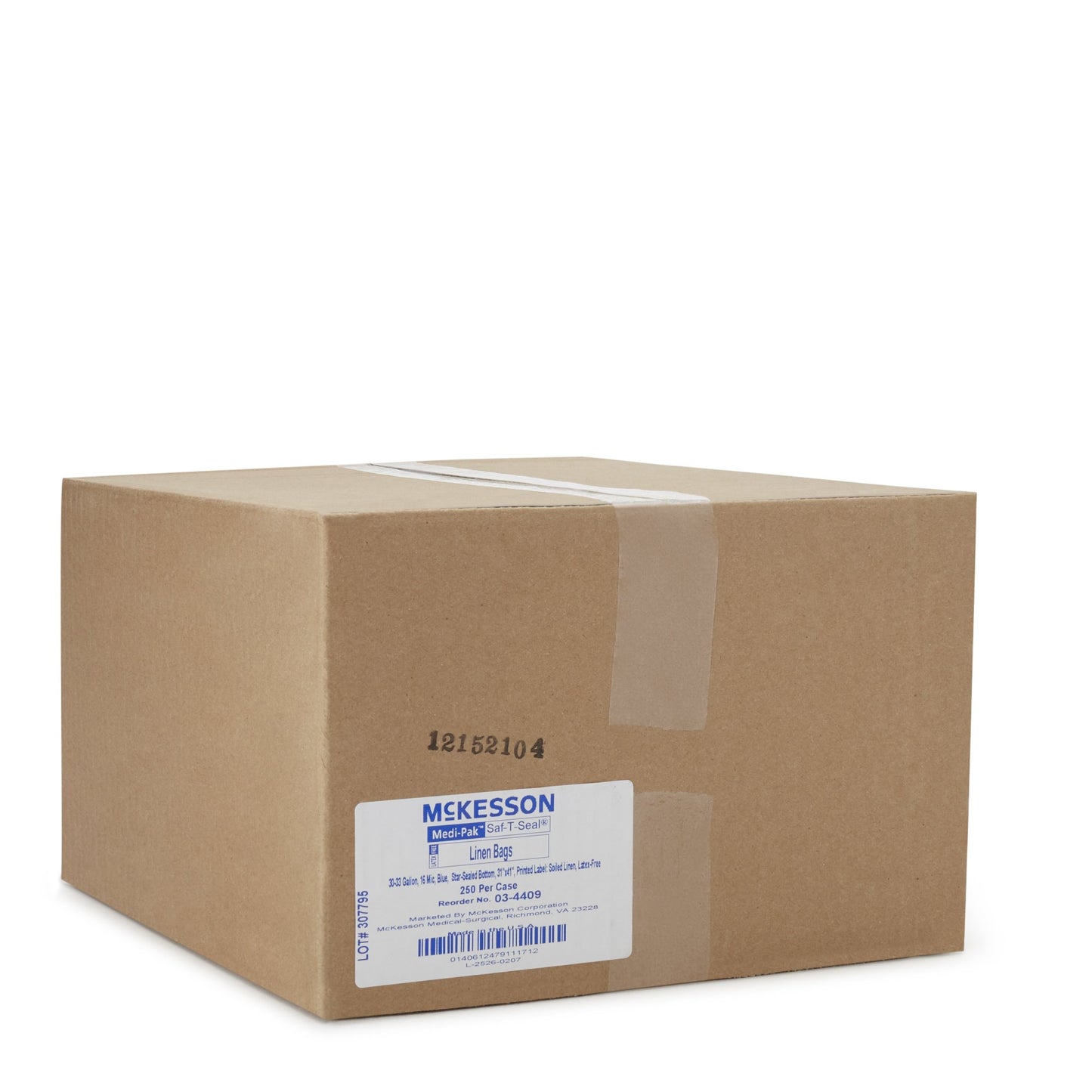 BAG, LINEN SOILED BLU/BLK 31"X41" (250/CS)
