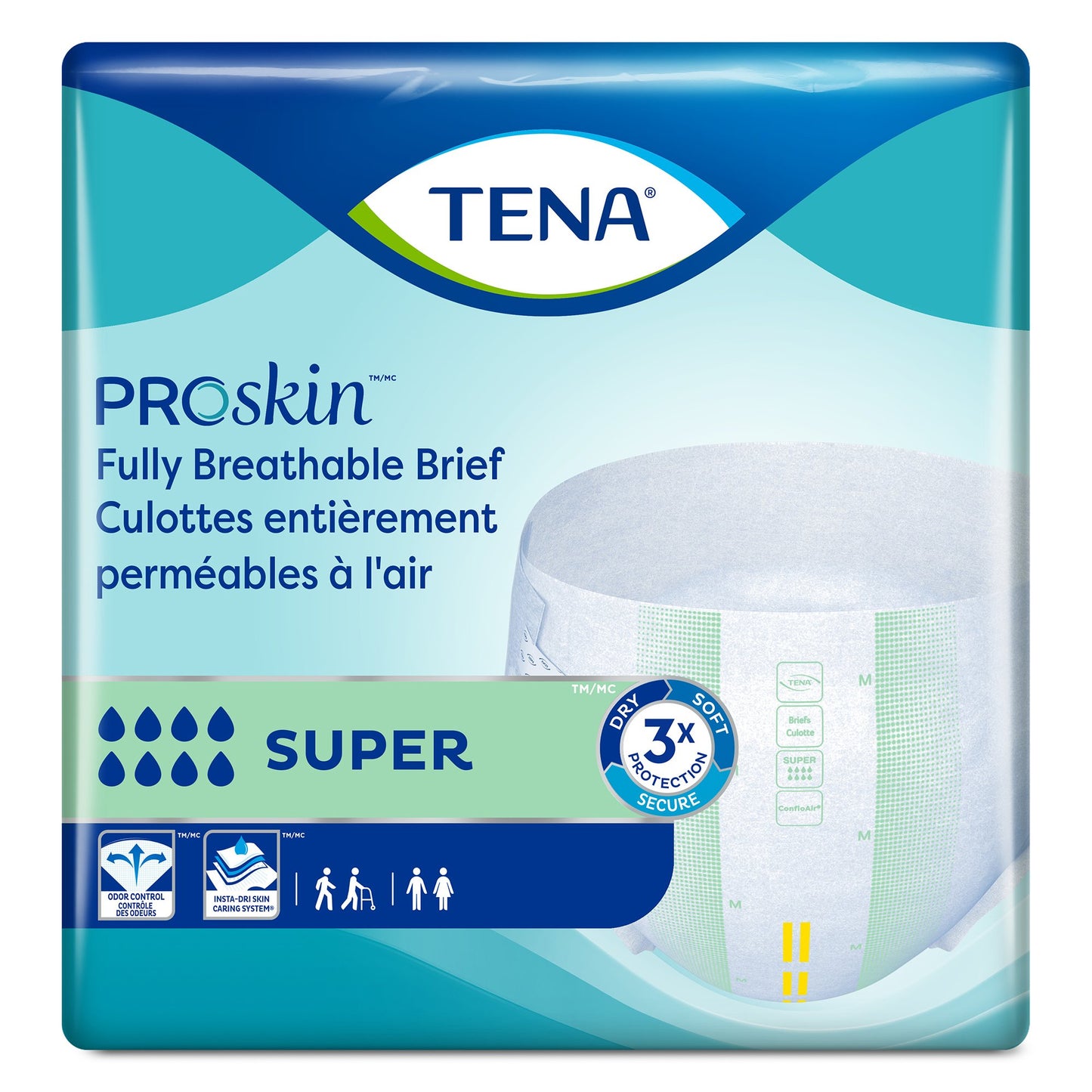 BRIEF, TENA SUPER ADLT XLG (15/BG 4BG/CS) SCAPER