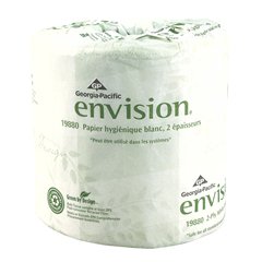 TISSUE, TOILET ENVISION WHT (550SH/RL 80RL/CS)