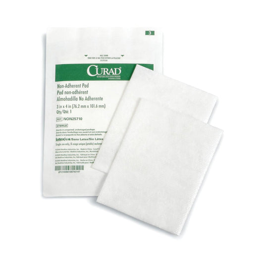 PAD, NON ADHERE STR LF 3"X4" (100/BX 12BX/CS)