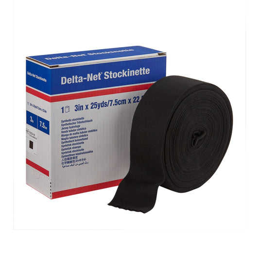 STOCKINETTE, CAST DELTA-NET TUBULAR BLK 3" (2RL/CS)