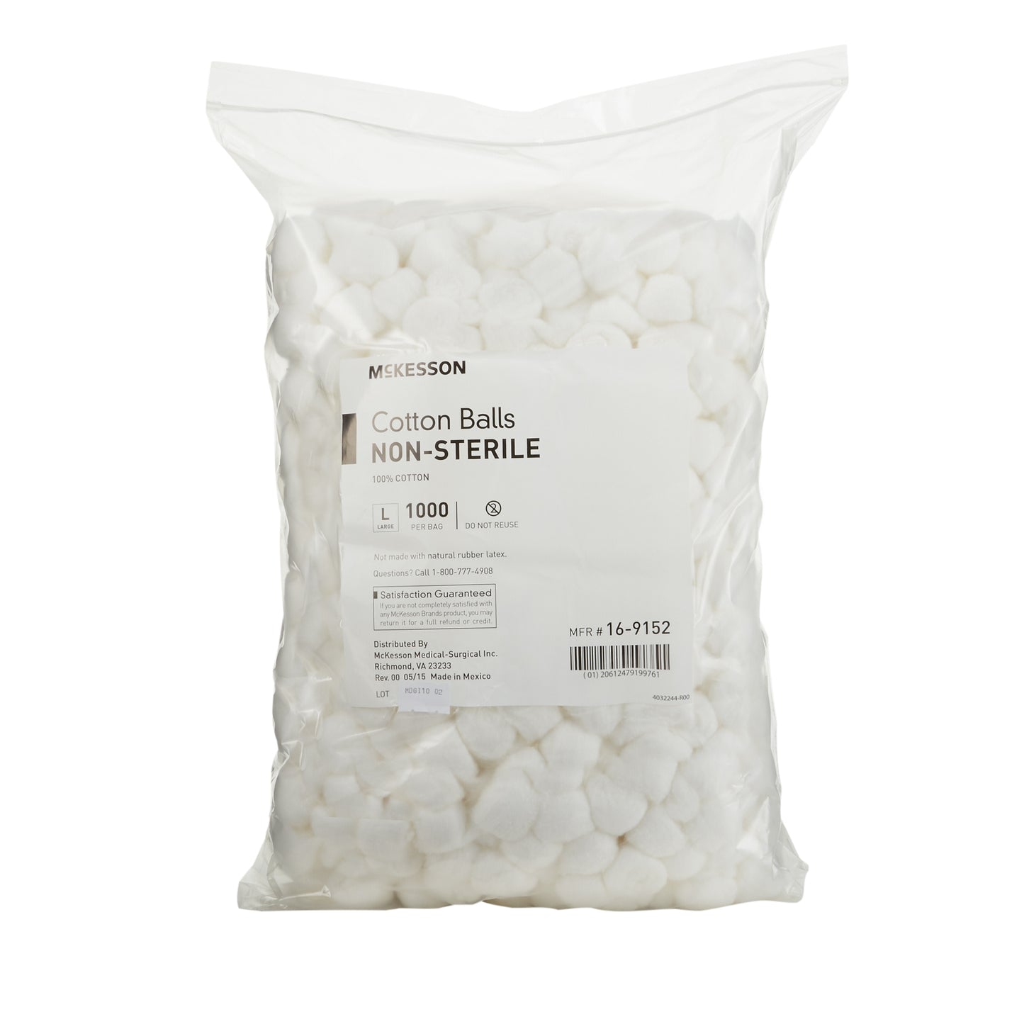 COTTON BALL, LG N/S (1000/BG 2BG/CS)