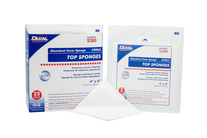 SPONGE, GAUZE TOP N/WOVN STR 4"X4" ( 25/PK 24PK/CS)