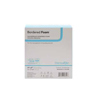 DRESSING, BORDERED FOAM 4X4 (10/BX)