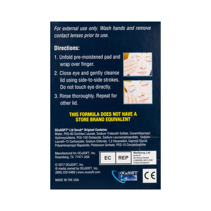 OCUSOFT LID SCRUB, PACKET (30/BX)