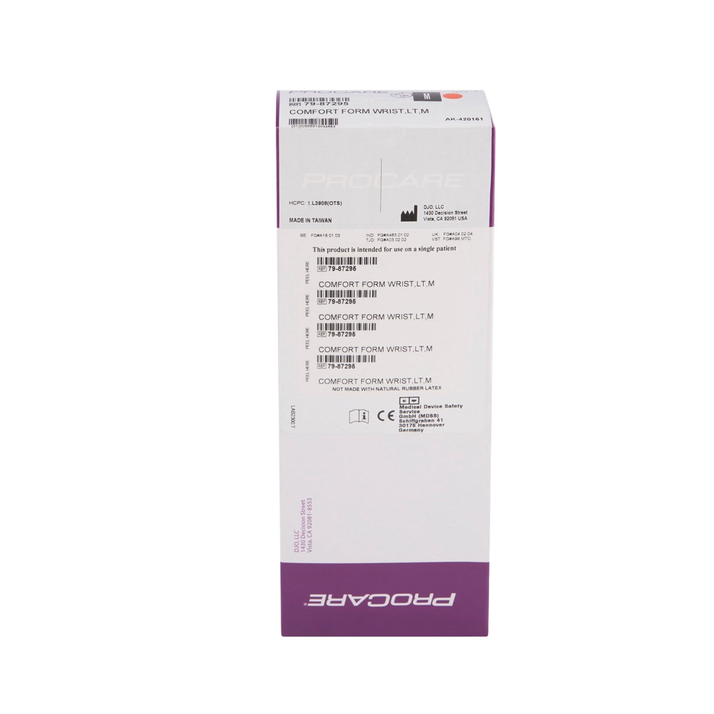 WRIST SUPPORT, COMFORT FORM LTMED