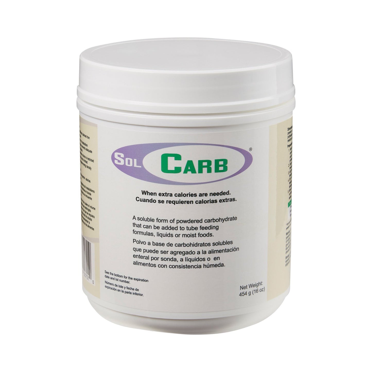 POWDER, SOLCARB CARBOHYD 454GMJAR (6/CS)