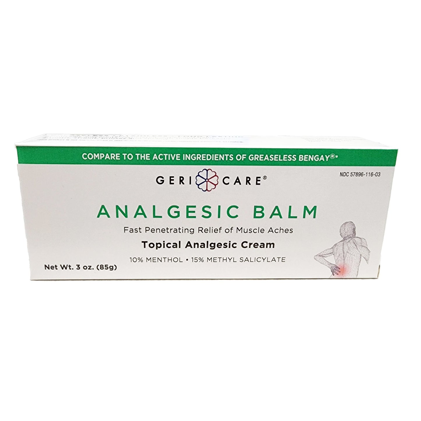 ANALGESIC BALM, CRM 15-10% 3OZ