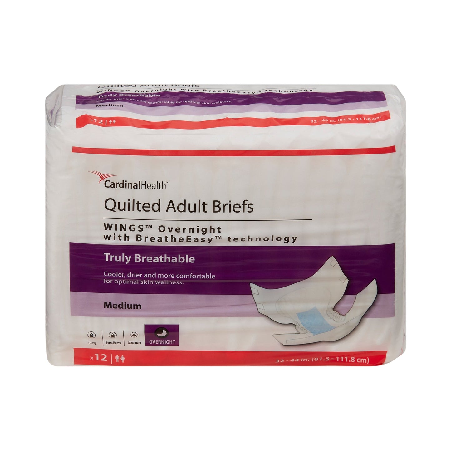 BRIEF, WINGS QUILTED OVERNT MED (12/BGF 8BG/CS) KENICO