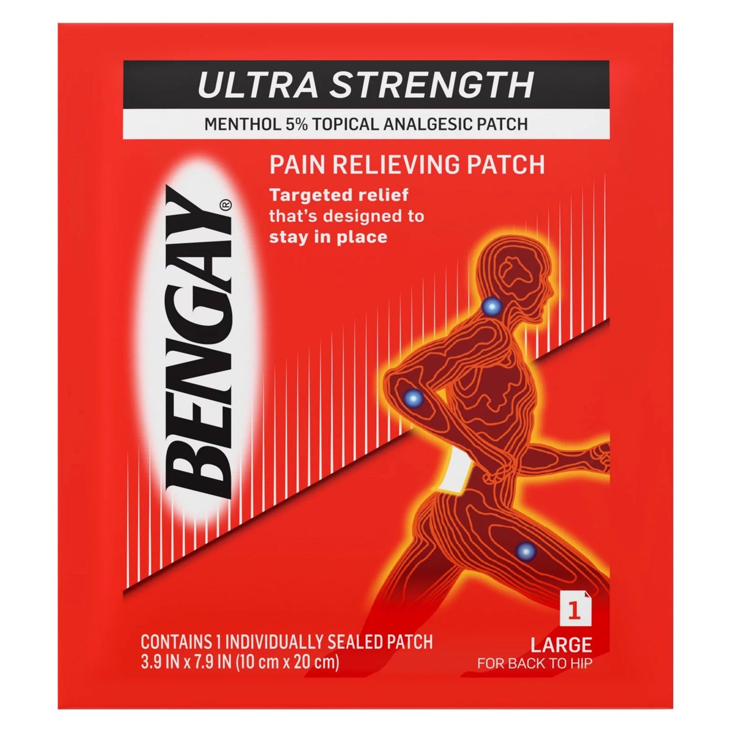 BENGAY ULTRA STRENGTH, PATCH LG (4/BX 36BX/CS) J&JOTC