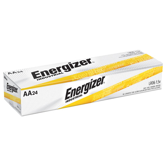 <ul><li>1 unit of Energizer Industrial alkaline AA batteries</li><li>Economical power for