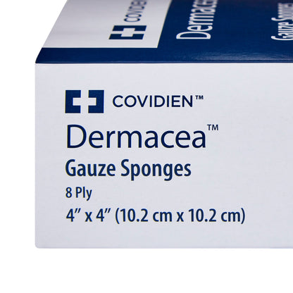 SPONGE, GAUZE DERMACEA 8PLY S TR 4"X4" (25PK/BX 24BX/CS)