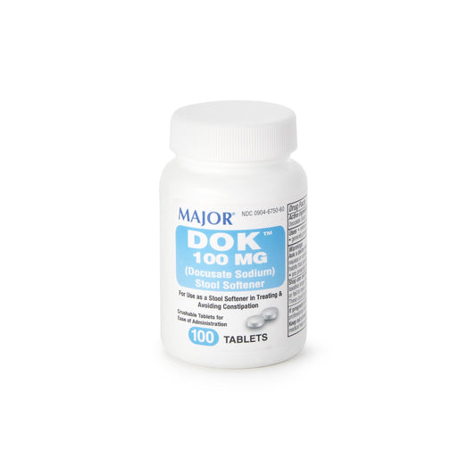 DOK, TAB 100MG DOCUSATE SODIUM(100/BT)