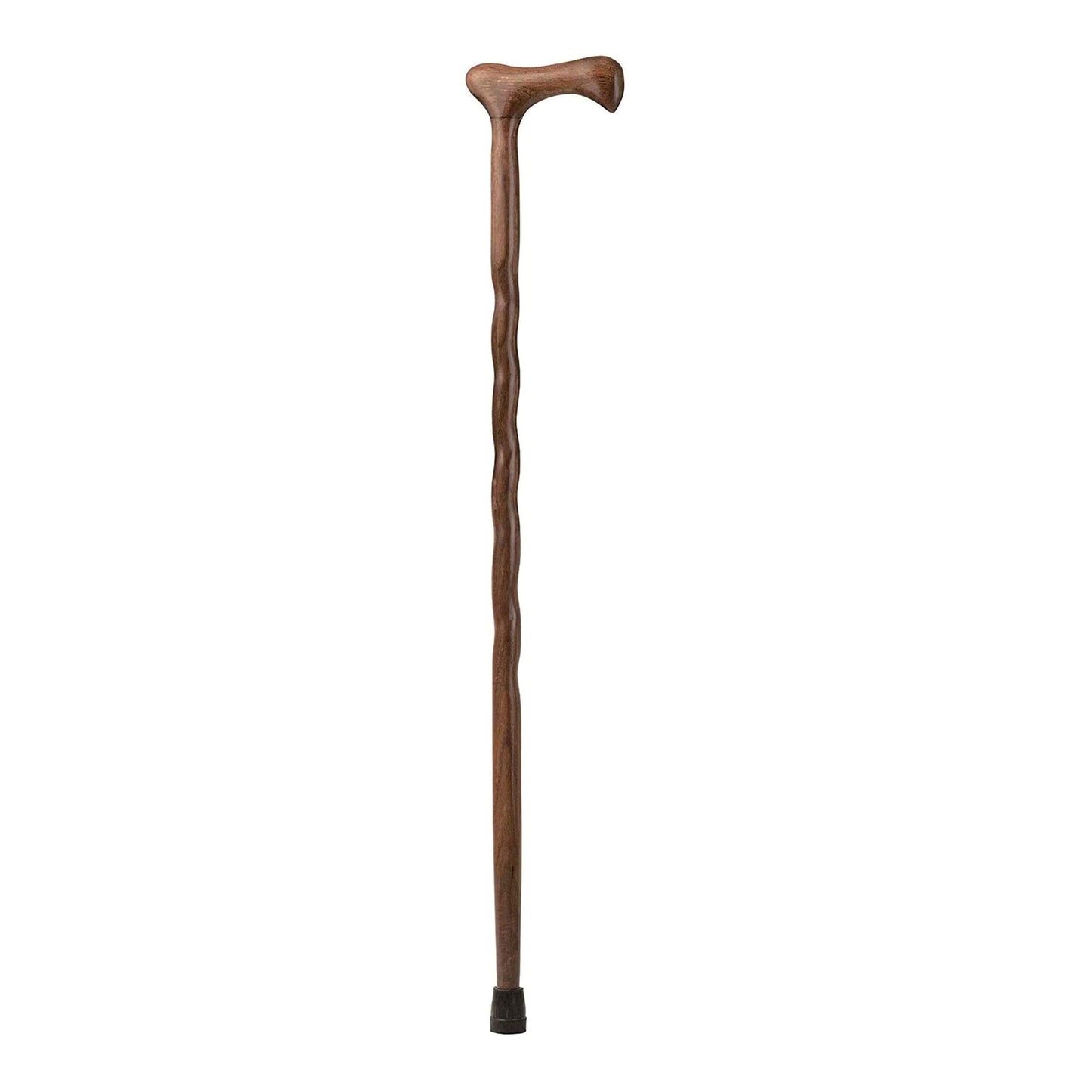 CANE, WOOD WALKING TWISTED WALNUT 37"