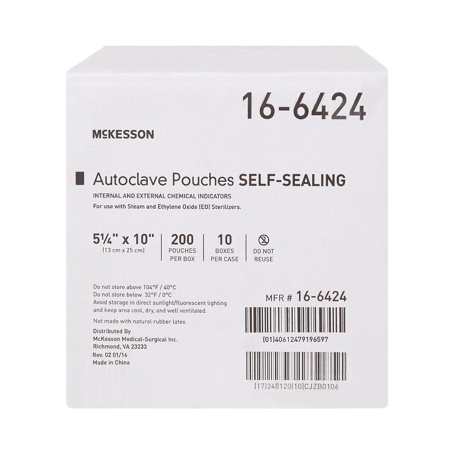 POUCH, SELF SEAL ECON 5.25X10 (200/BX 10BX/CS)