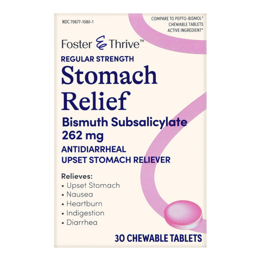 STOMACH RELIEF, TAB FT SM CHEWREG 262MG (30/CT)