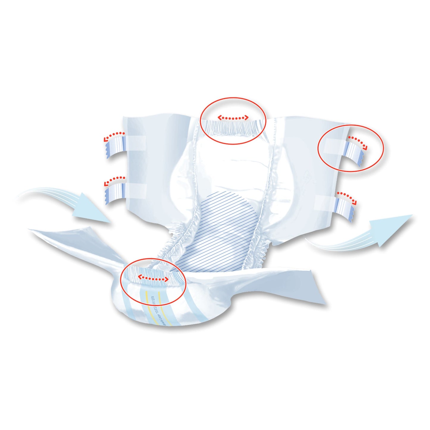 BRIEF, INCONT SENI SUPER QUATRO LG 45-59" (9/PK 4PK/CS)