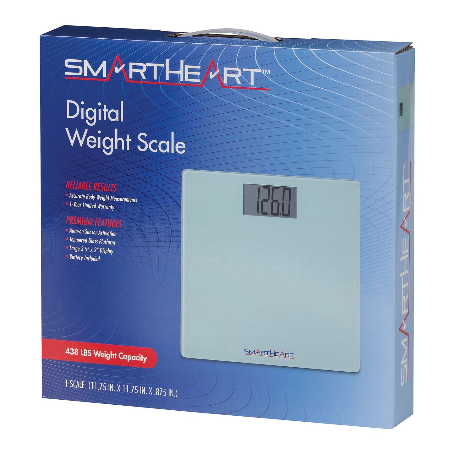 SCALE, DIGITAL SMARTHEART AUTO-ON 438LB CAPACITY (6/CS)