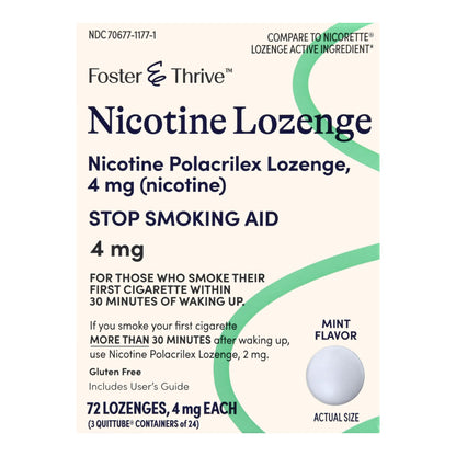 NICOTINE, LOZ FT MINT 4MG (72/PK)