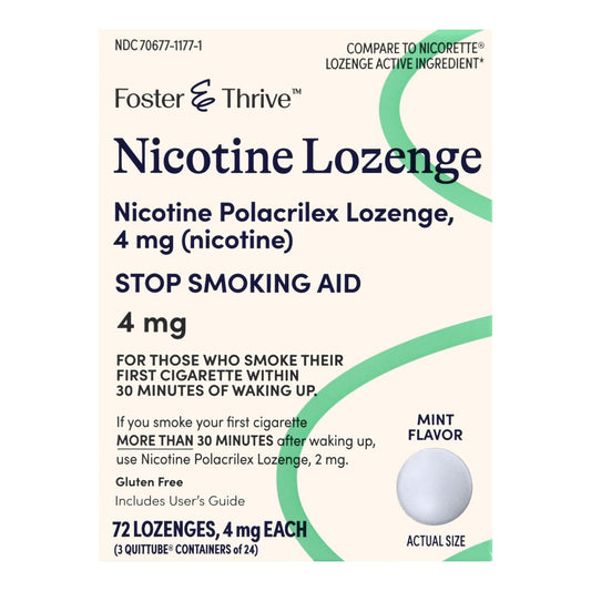 NICOTINE, LOZ FT MINT 4MG (72/PK)