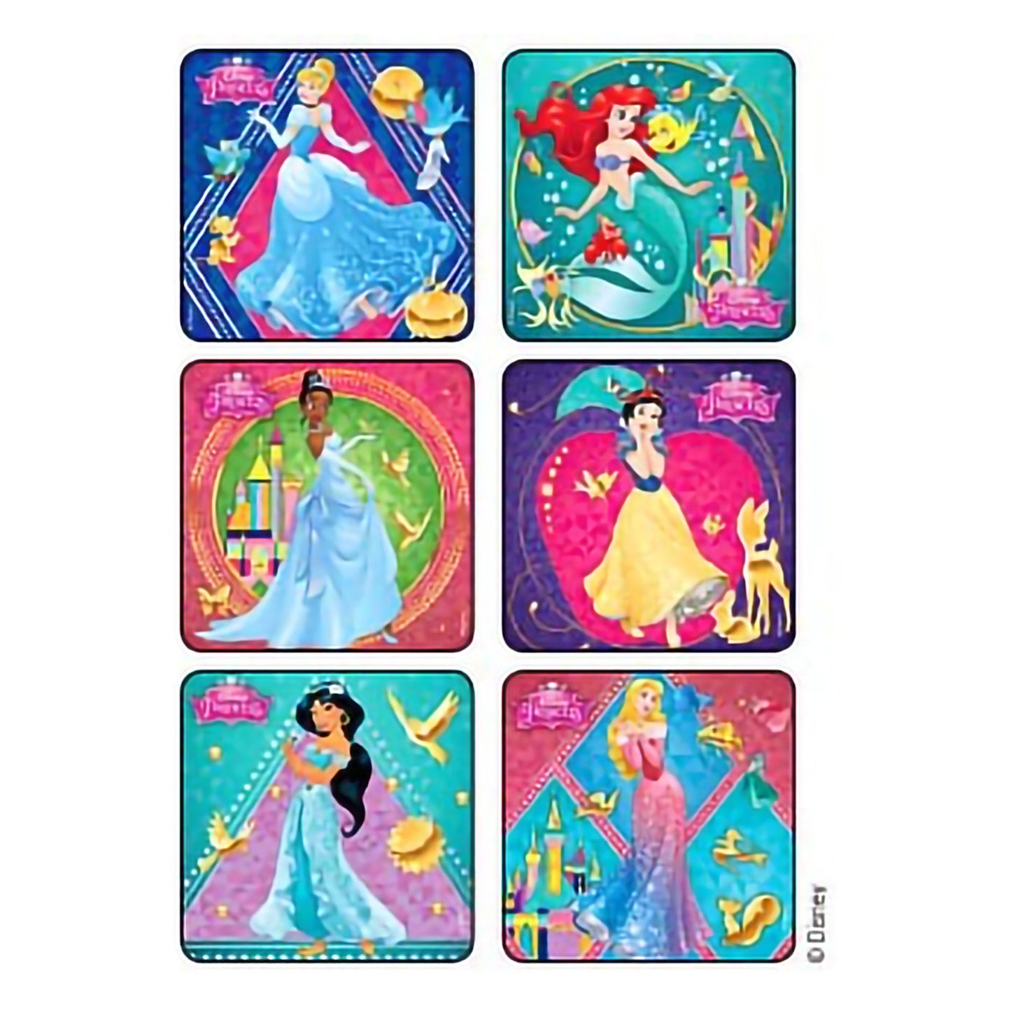 STICKER, DISNEY PRINCESS GLITTER (90/RL)