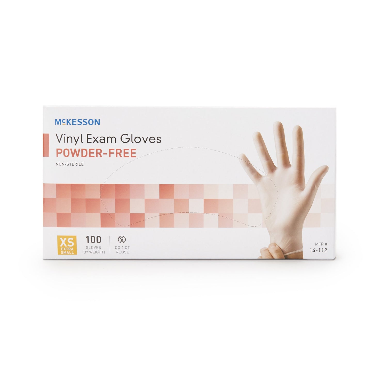 GLOVE, EXAM VNYL XS N/S (100/BX 10BX/CS)
