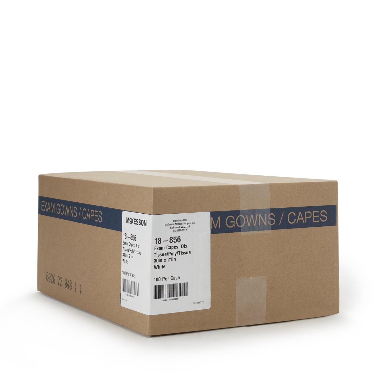CAPE, EXAM T/P/T F/B OPN WHT 30X21 (100/CS)