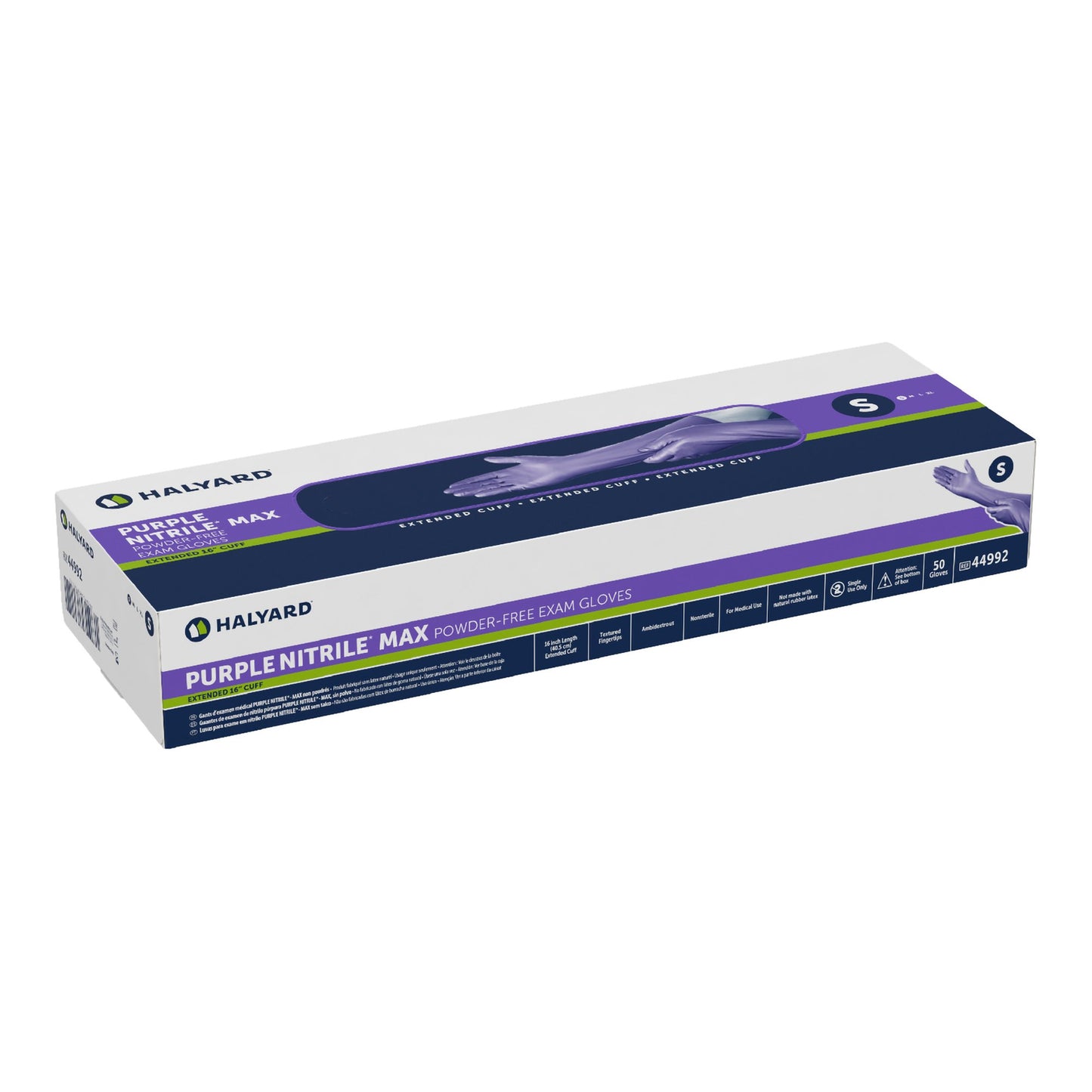 GLOVE, EXAM NTRL SM N/S EXTCF16IN (50/BX 8BX/CS)