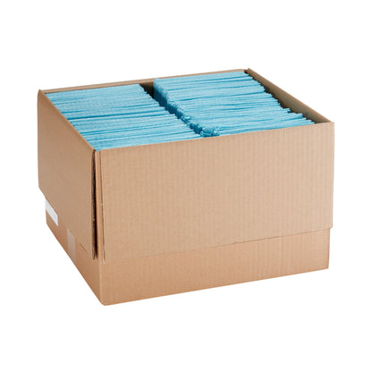 TOWEL, PRO 2PLY/POLY BLU 13X18(500/CS)