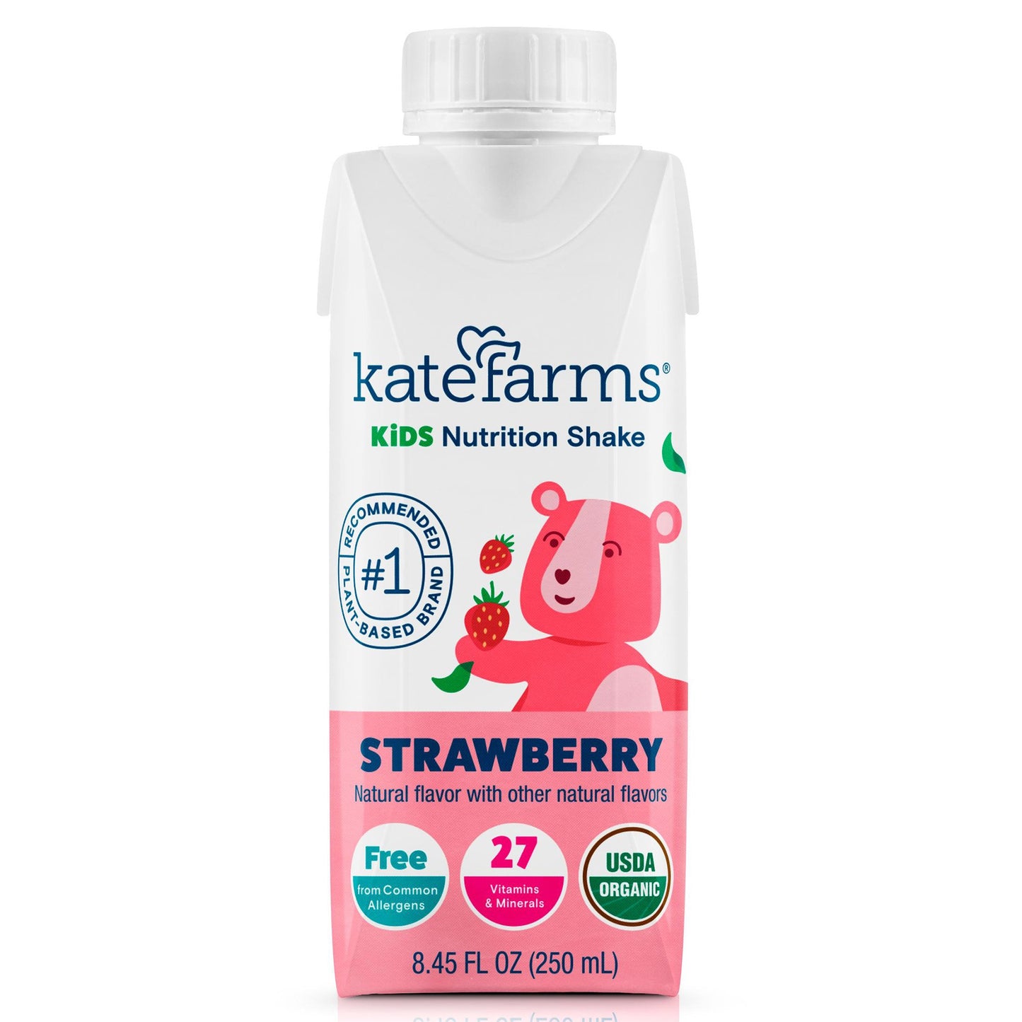 SUPPLEMENT, SHAKE KATE FARMS KIDS STRWBRY 250ML (12/CS)