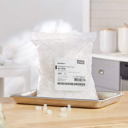 CAP, FLANGE PLUG NAT 12MM (1000/BG)