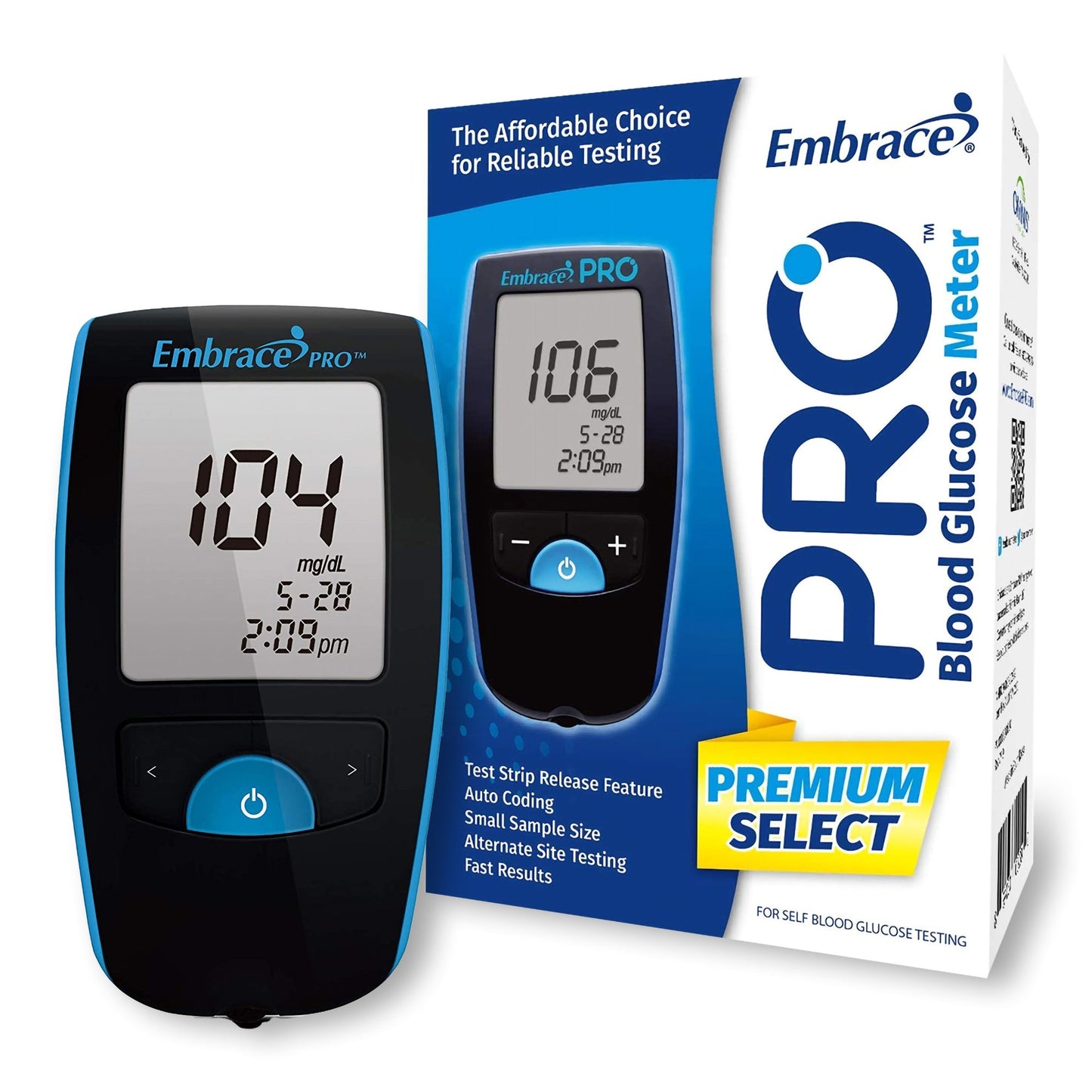 METER, BLOOD GLUCOSE EMBRACE PRO