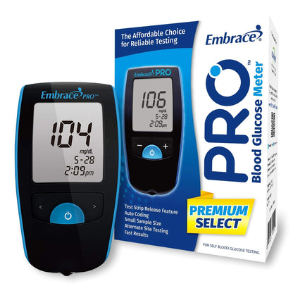 METER, BLOOD GLUCOSE EMBRACE PRO