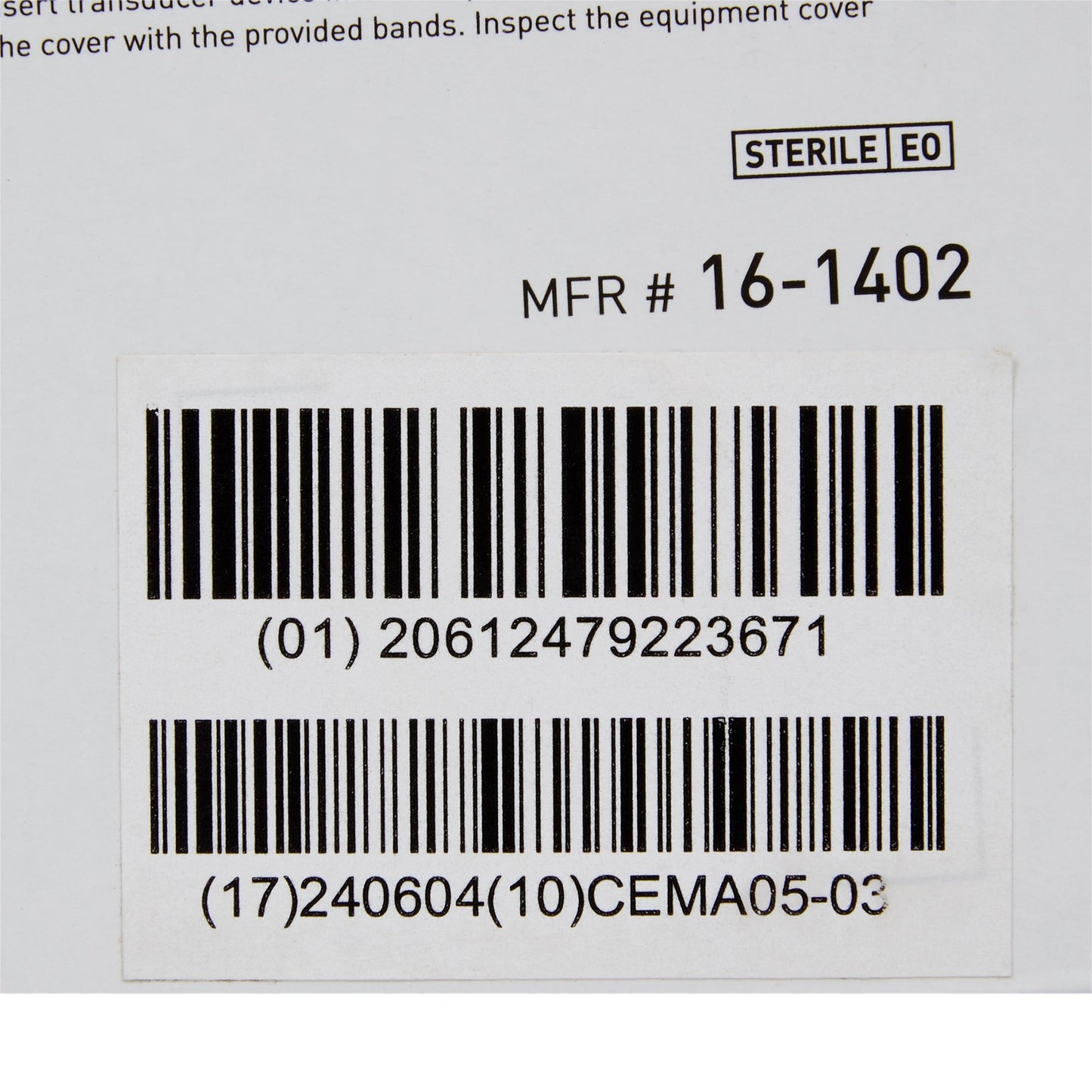 COVER, TRANSDUCER LF STR 1.5"X24" (24/BX 10BX/CS)