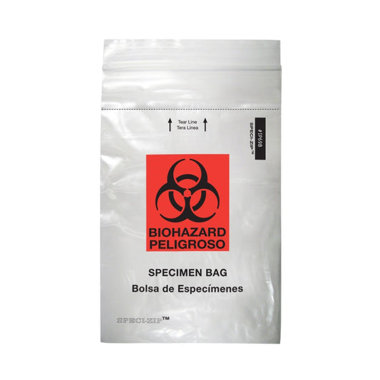 BAG, BIO SPCMN ZIP PCKT CLR 6X9 (1000/CS)