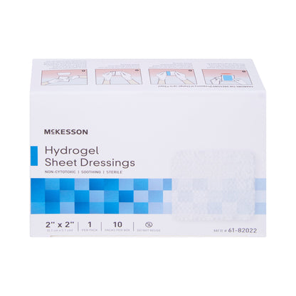 DRESSING, HYDROGEL SHEET STR LF 2X2 (10/BX 4BX/CS)